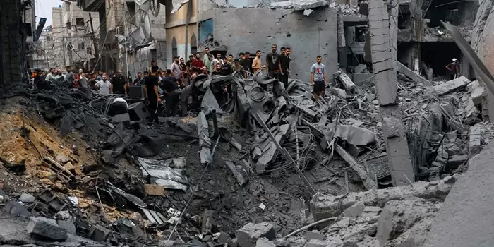 Gaza-Tengah-Hancur-Total-Serangan-Udara-Oleh-Isreal